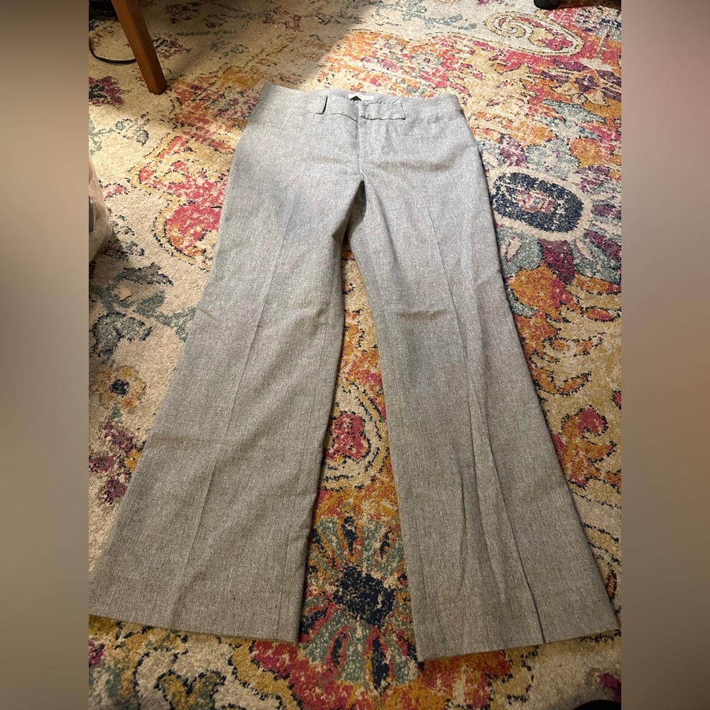 Banana republic women’s slacks, size 12, light gray, wide leg